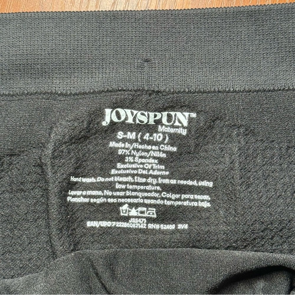 Joyspun Black Maternity Belly Band Seamless Support S-2XL NWT - Picture 5 of 5